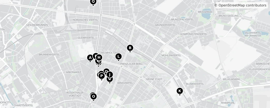 Map of Prenzlauer Berg