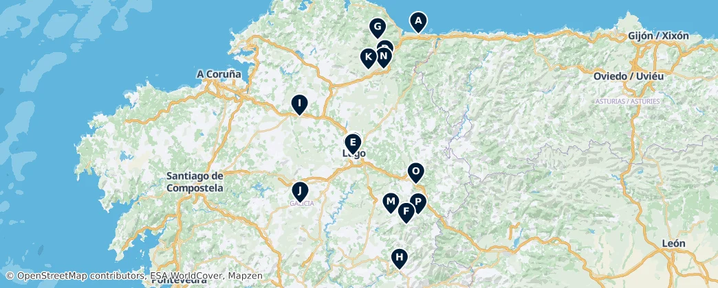 Map of Provinz Lugo