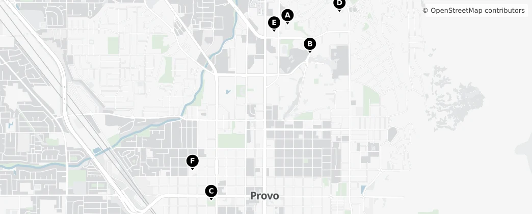 Map of Provo