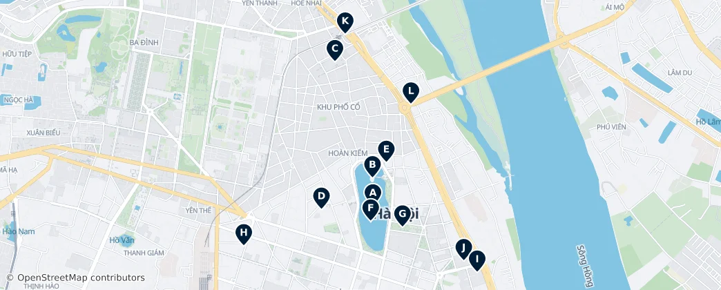 Map of Hoan Kiem District