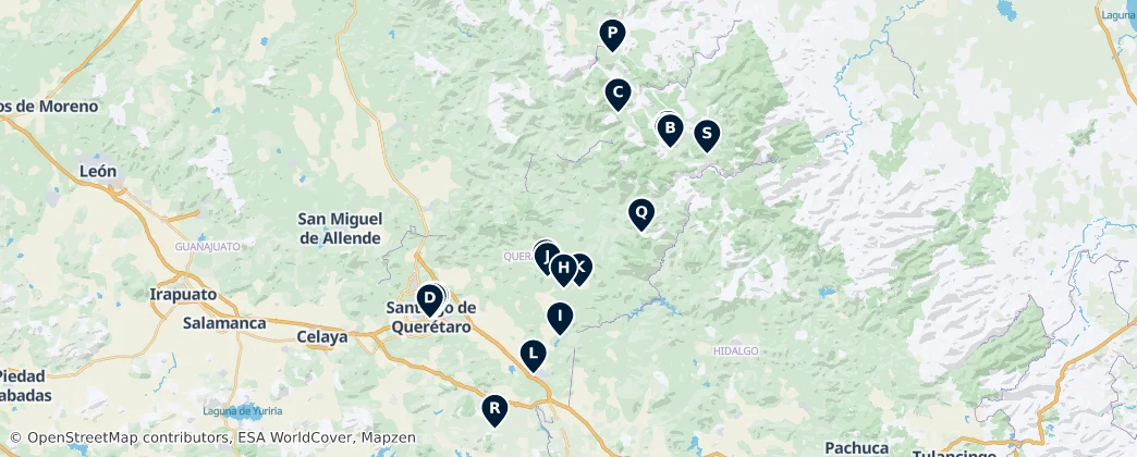 Map of Querétaro