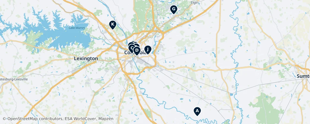 Map of Richland County