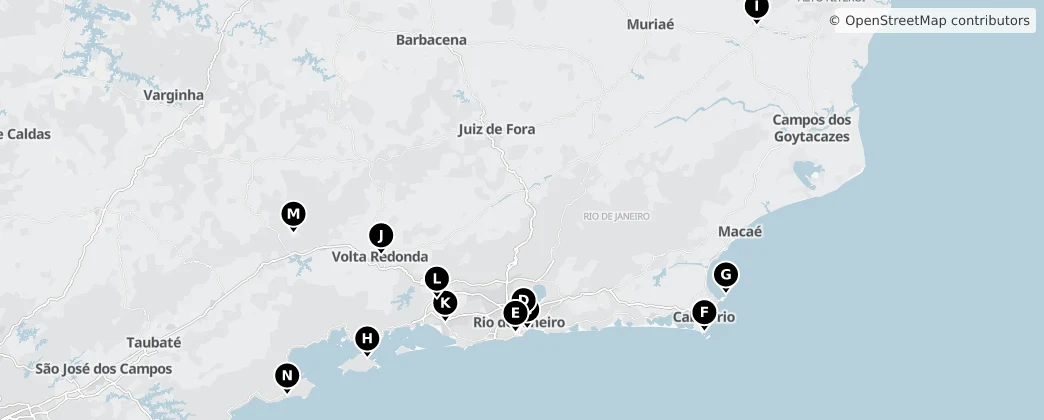 Map of Rio de Janeiro