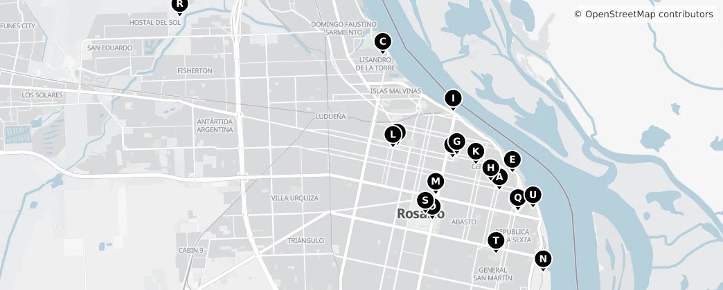 Map of Rosario