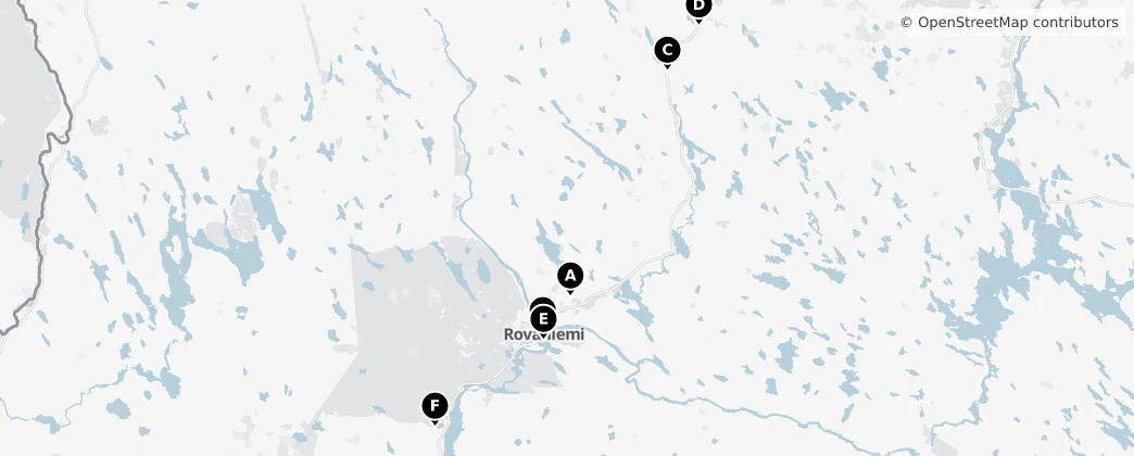 Map of Rovaniemi