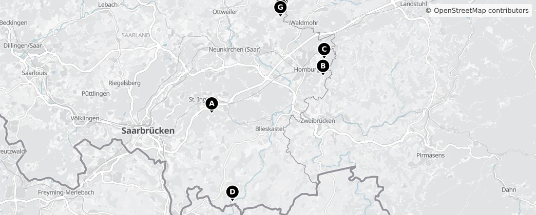 Map of Saarpfalz-Kreis