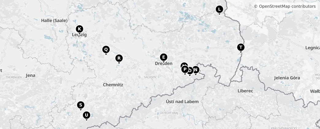 Map of Sachsen