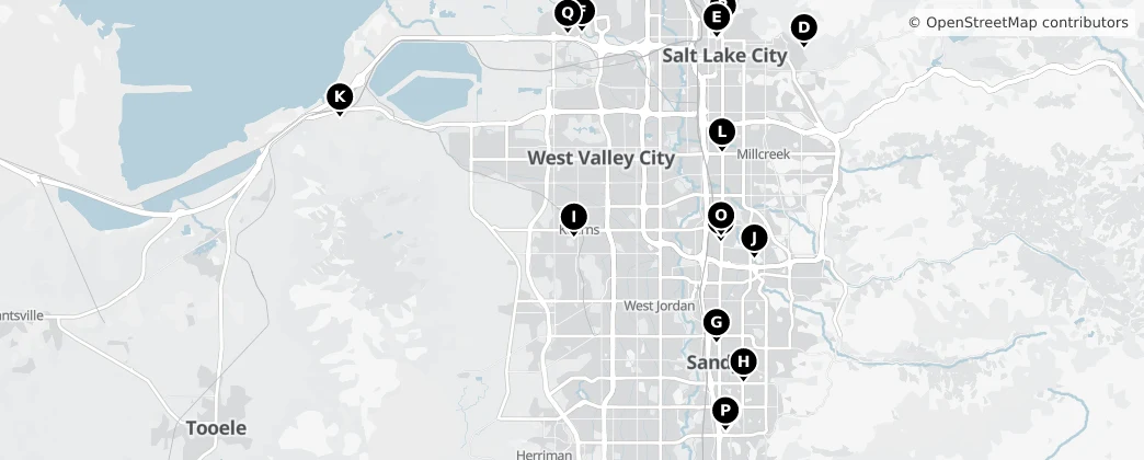 Map of Salt Lake City