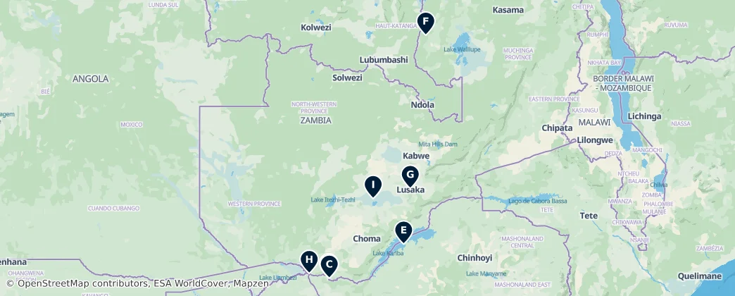 Map of Sambia