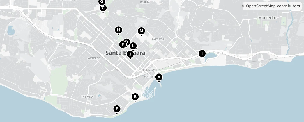 Map of Santa Barbara