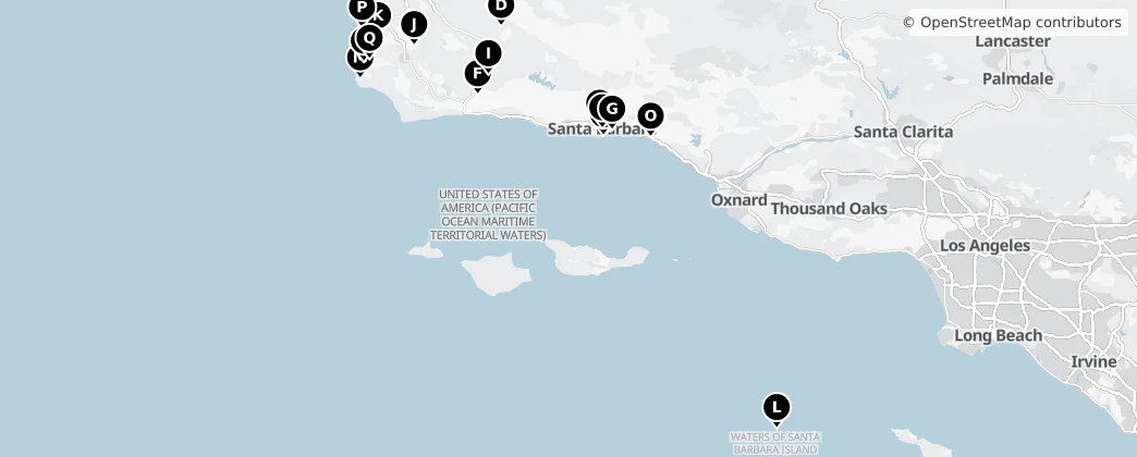 Map of Santa Barbara County