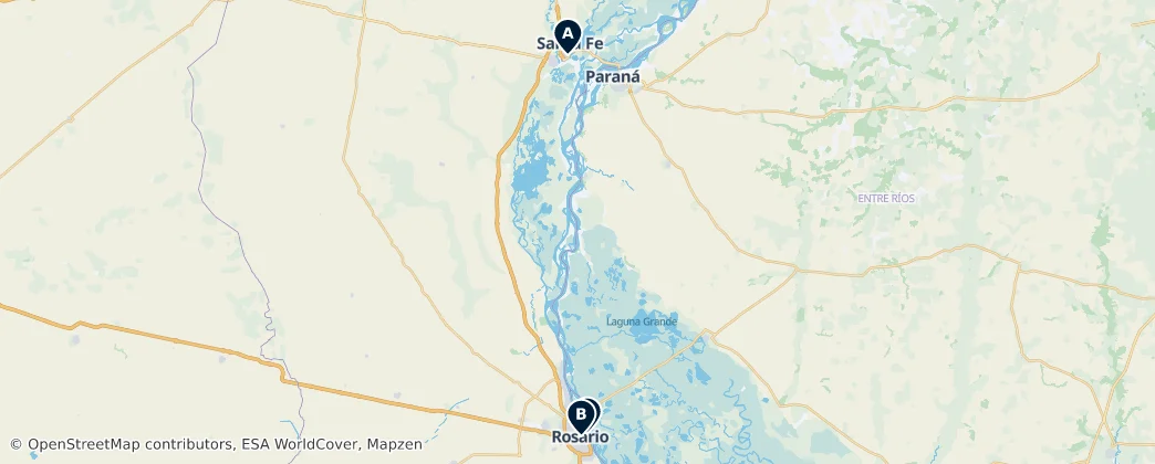 Map of Santa Fe