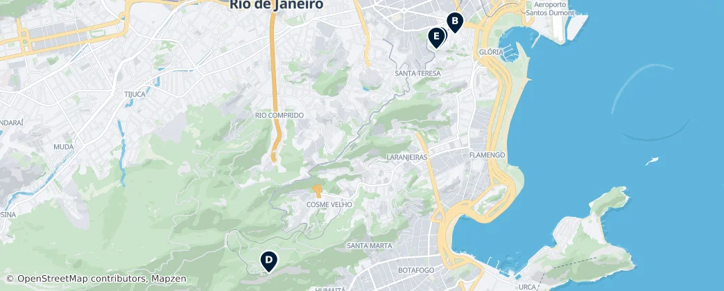 Map of Santa Teresa