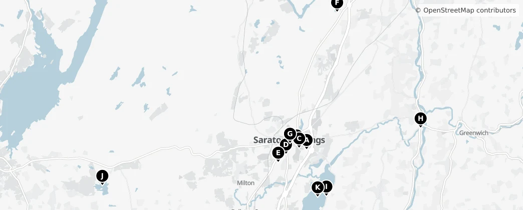 Map of Saratoga County