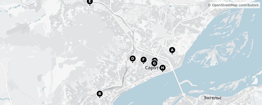 Map of Saratow