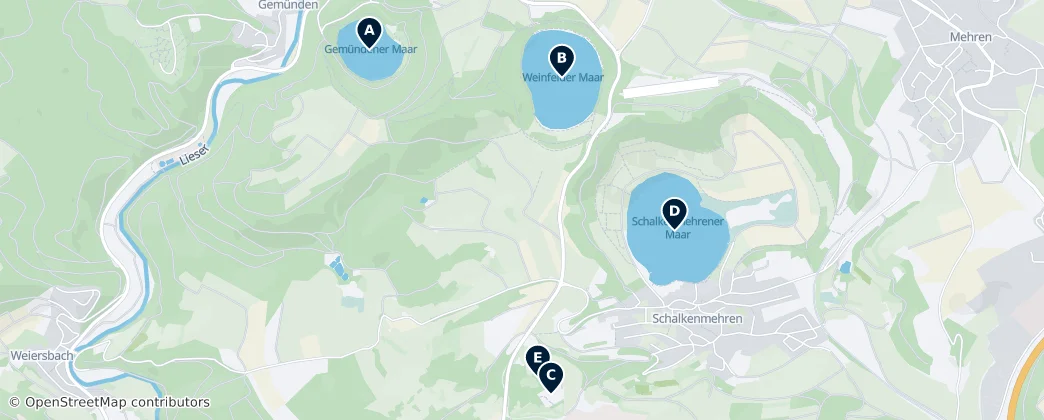 Map of Schalkenmehren