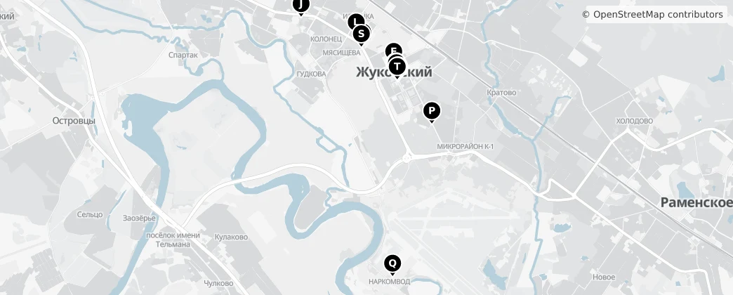 Map of Schukowski