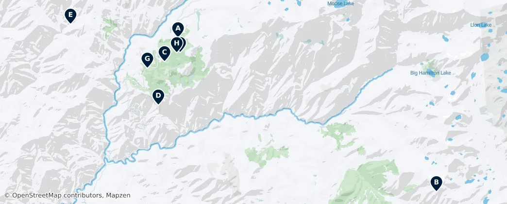 Map of Sequoia-Nationalpark