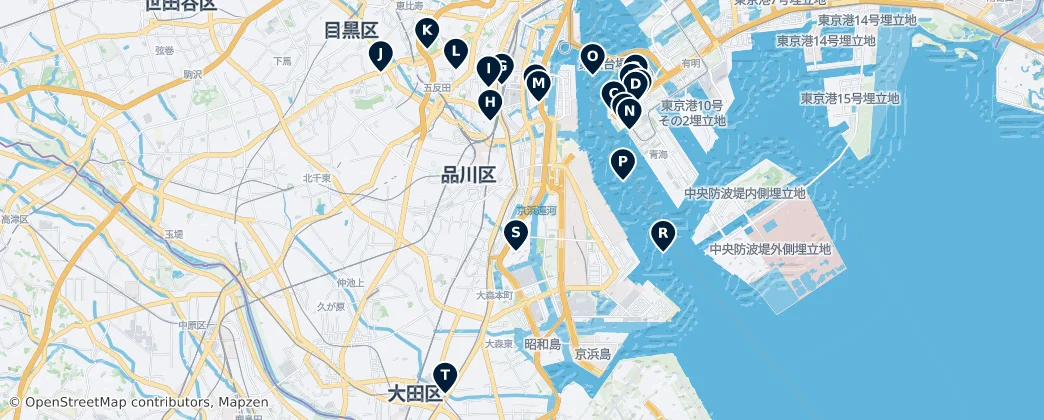 Map of Shinagawa