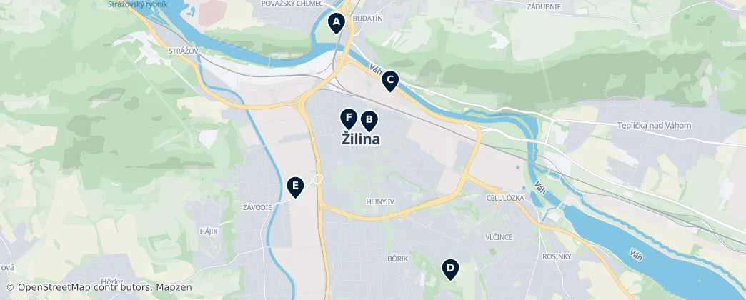 Map of Sillein