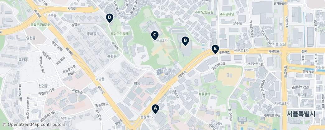 Map of Sinmunno 2-ga