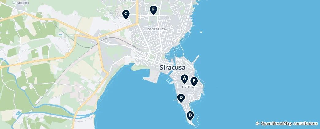 Map of Siracusa