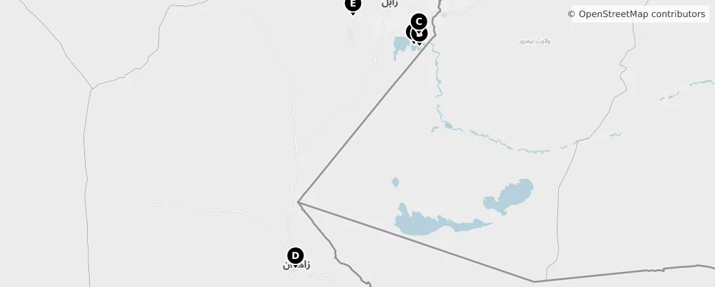 Map of Sistan und Belutschistan
