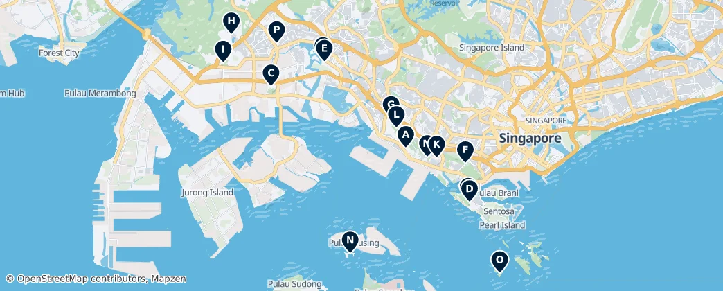 Map of South West Singapore District