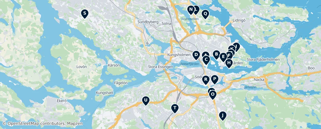 Map of Stockholm Municipality