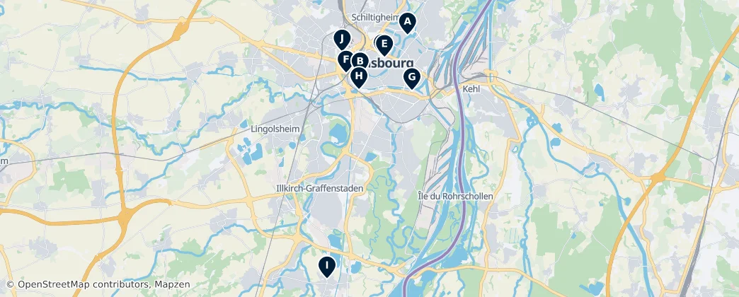 Map of Arrondissement Strasbourg