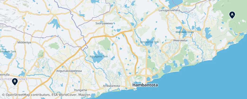 Map of Südprovinz
