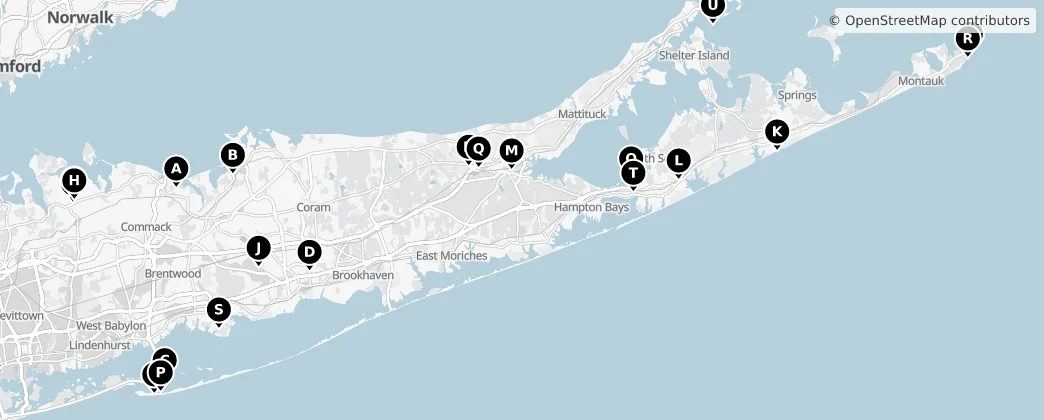 Map of Suffolk County
