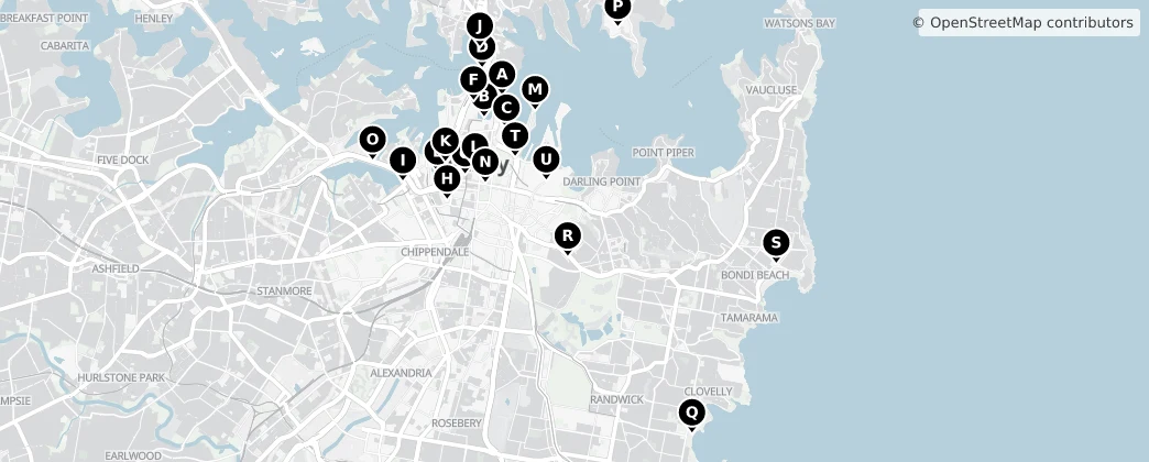 Map of Sydney