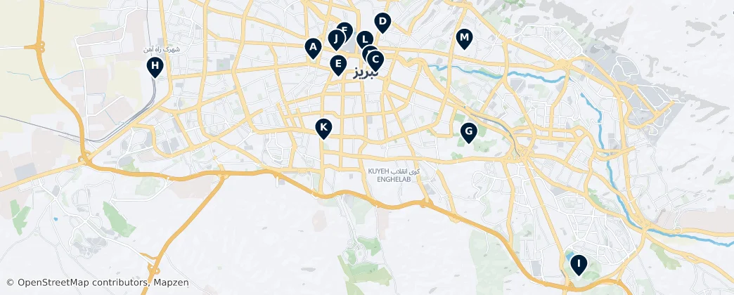 Map of Täbris