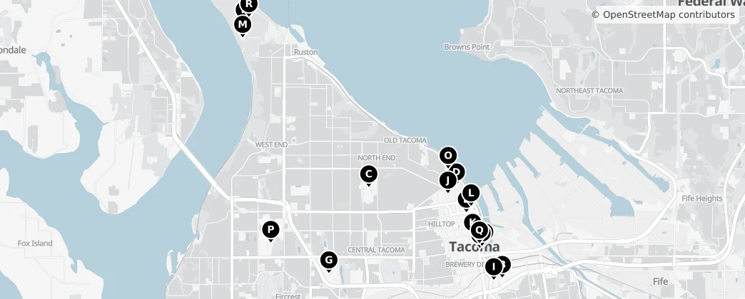 Map of Tacoma