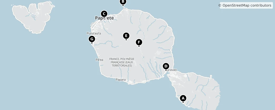 Map of Tahiti