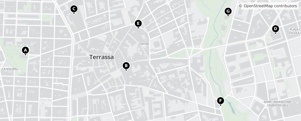 Map of Terrassa
