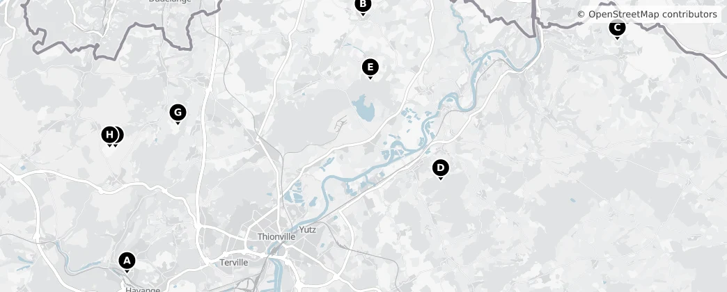 Map of Arrondissement Thionville