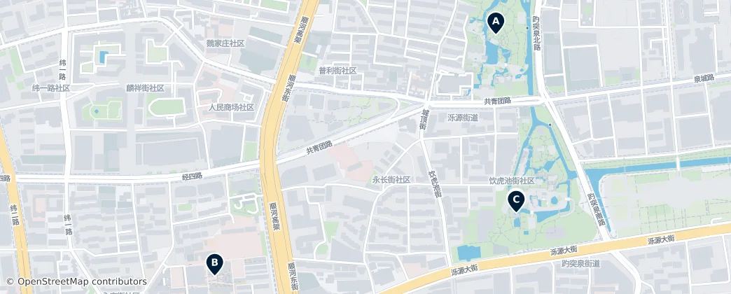 Map of Tianqiaodongjie