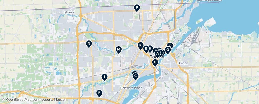 Map of Toledo