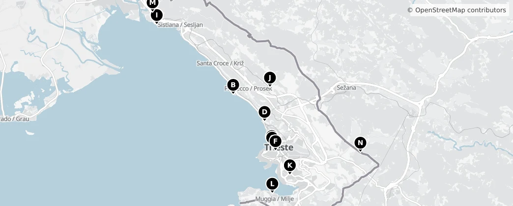 Map of Triest
