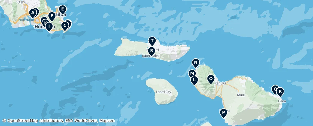 Map of United States of America (Middle Hawai'ian Islands territorial waters)