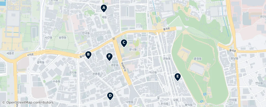 Map of Unni-dong