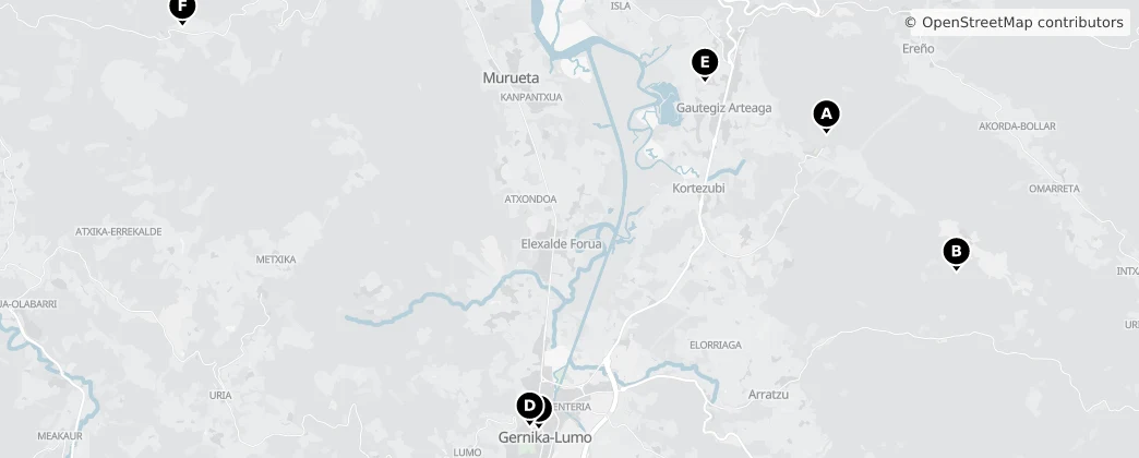 Map of Urdaibaiko biosfera erreserba/Reserva de la Biosfera de Urdaibai