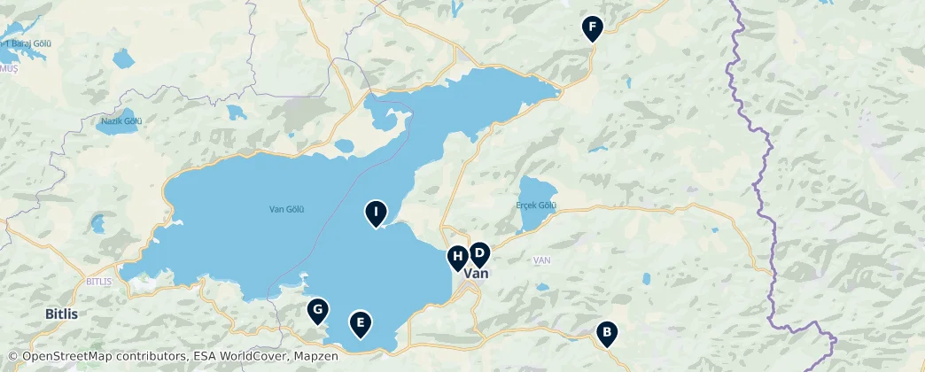 Map of Van