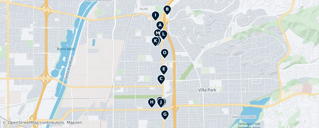 Map of Villa Park