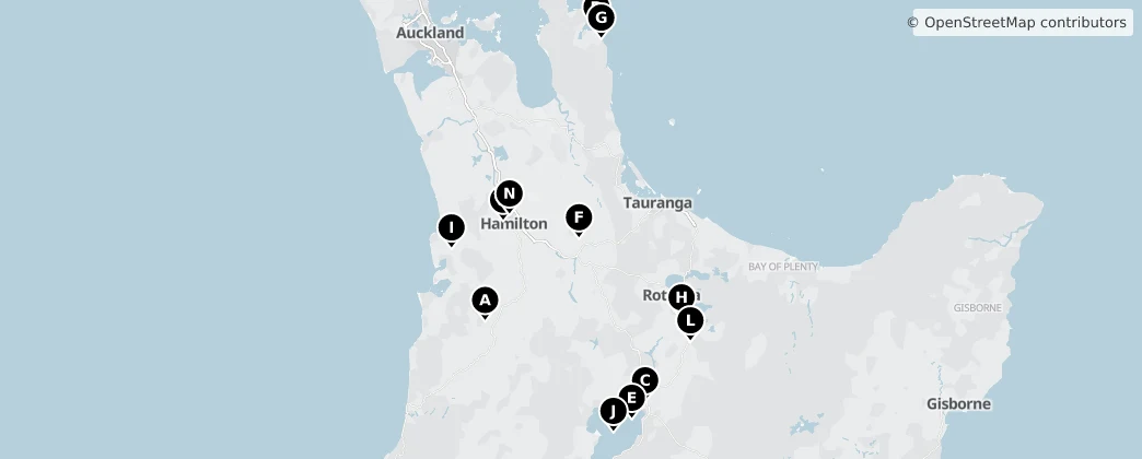 Map of Waikato