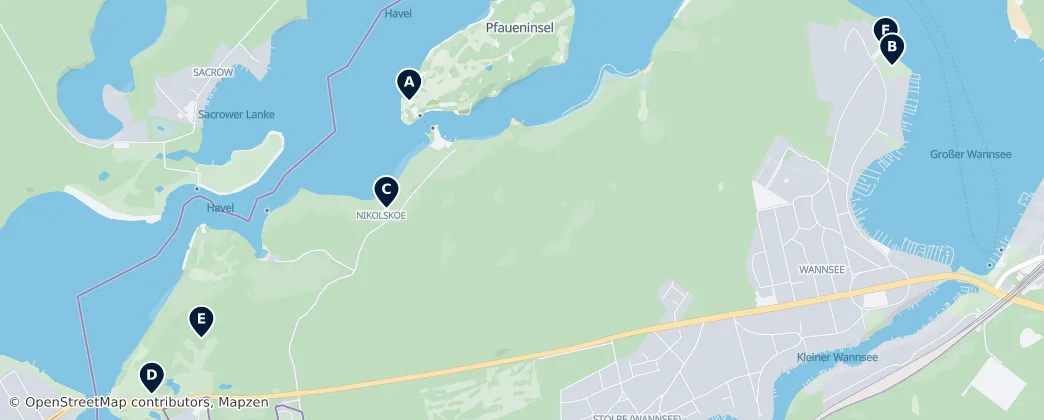Map of Wannsee