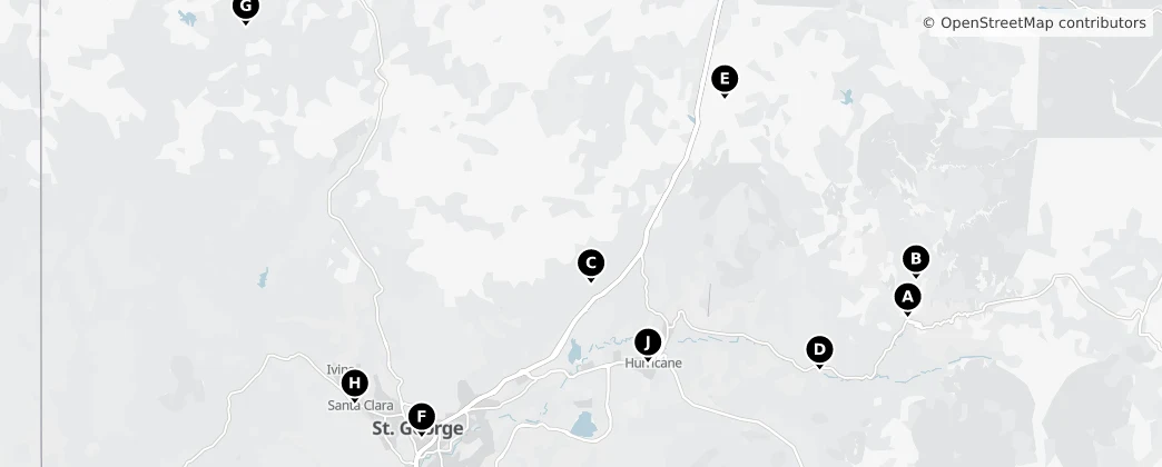 Map of Washington County