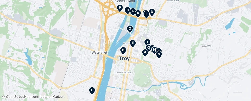 Map of Watervliet